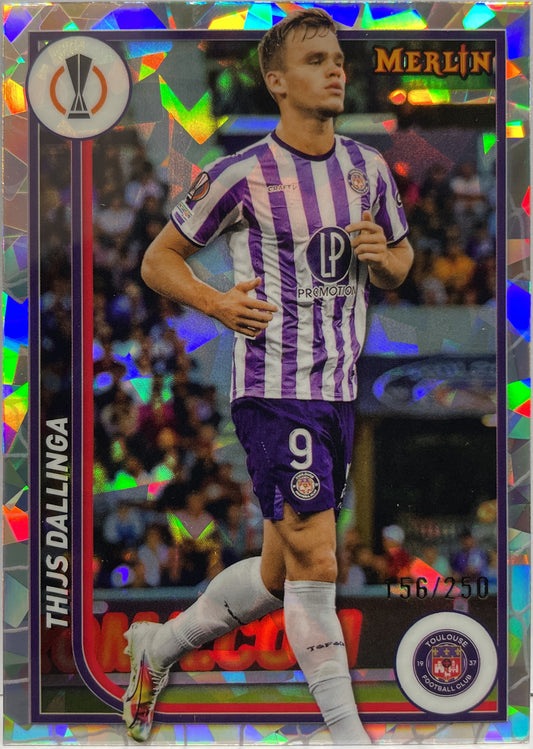 Thijs Dallinga 156/250 Atomic Topps Chrome Merlin UCC 2023/24