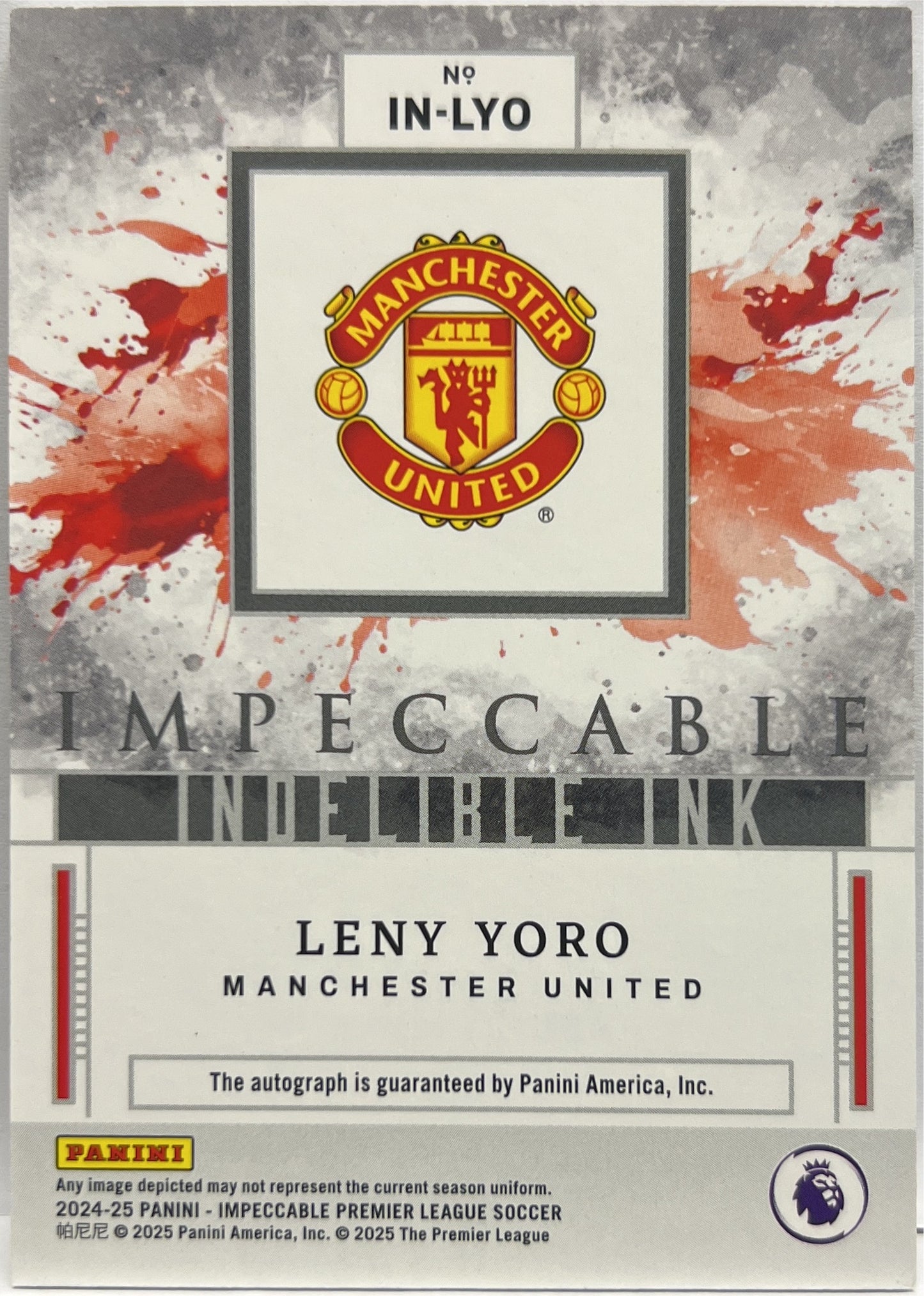 Leny Yoro 9/99 Autograph Indelible Ink Impeccable Premier League 2024/25