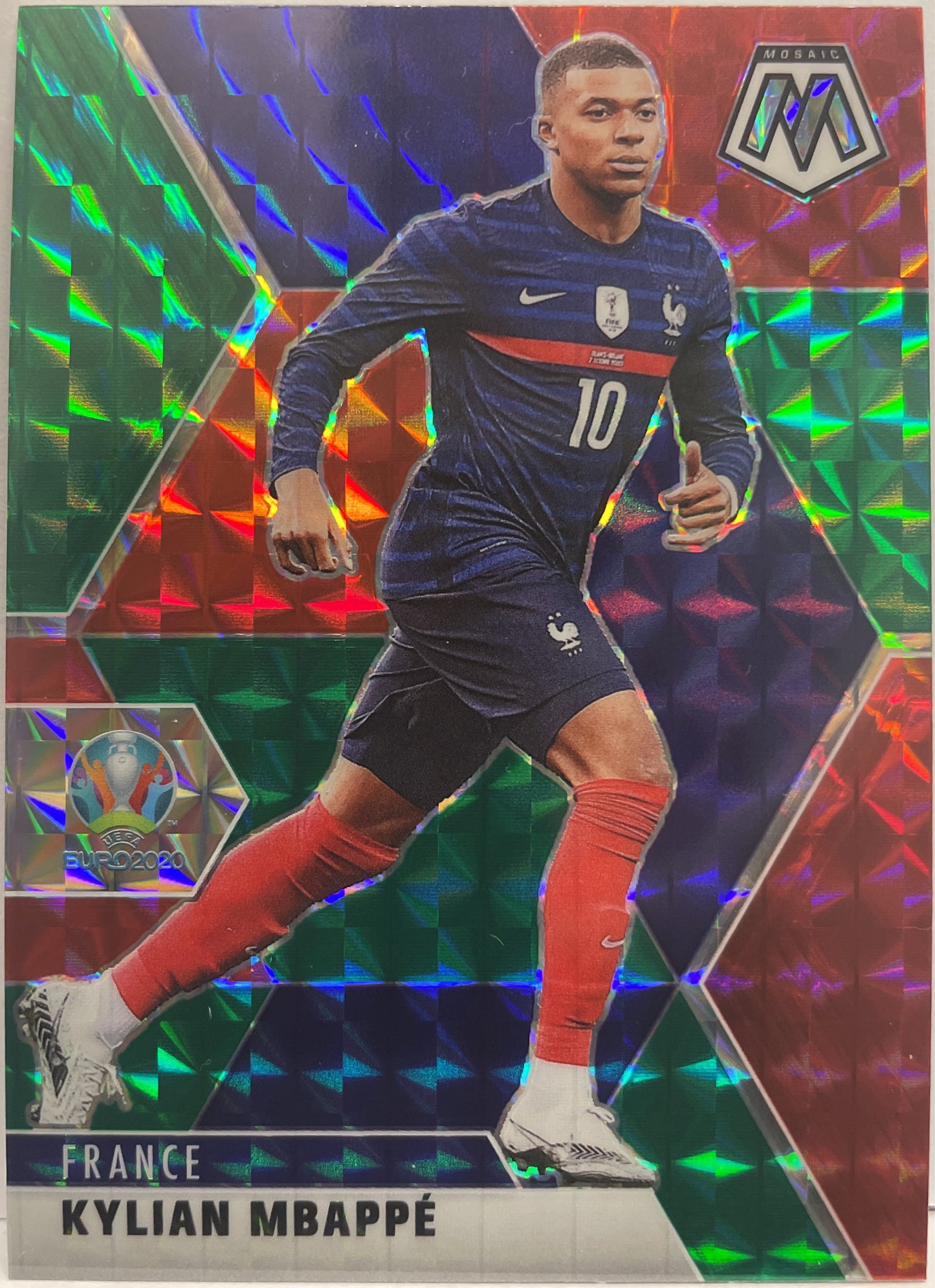 Kylian Mbappe Green & Red Choice Mosaic Uefa Euro 2020