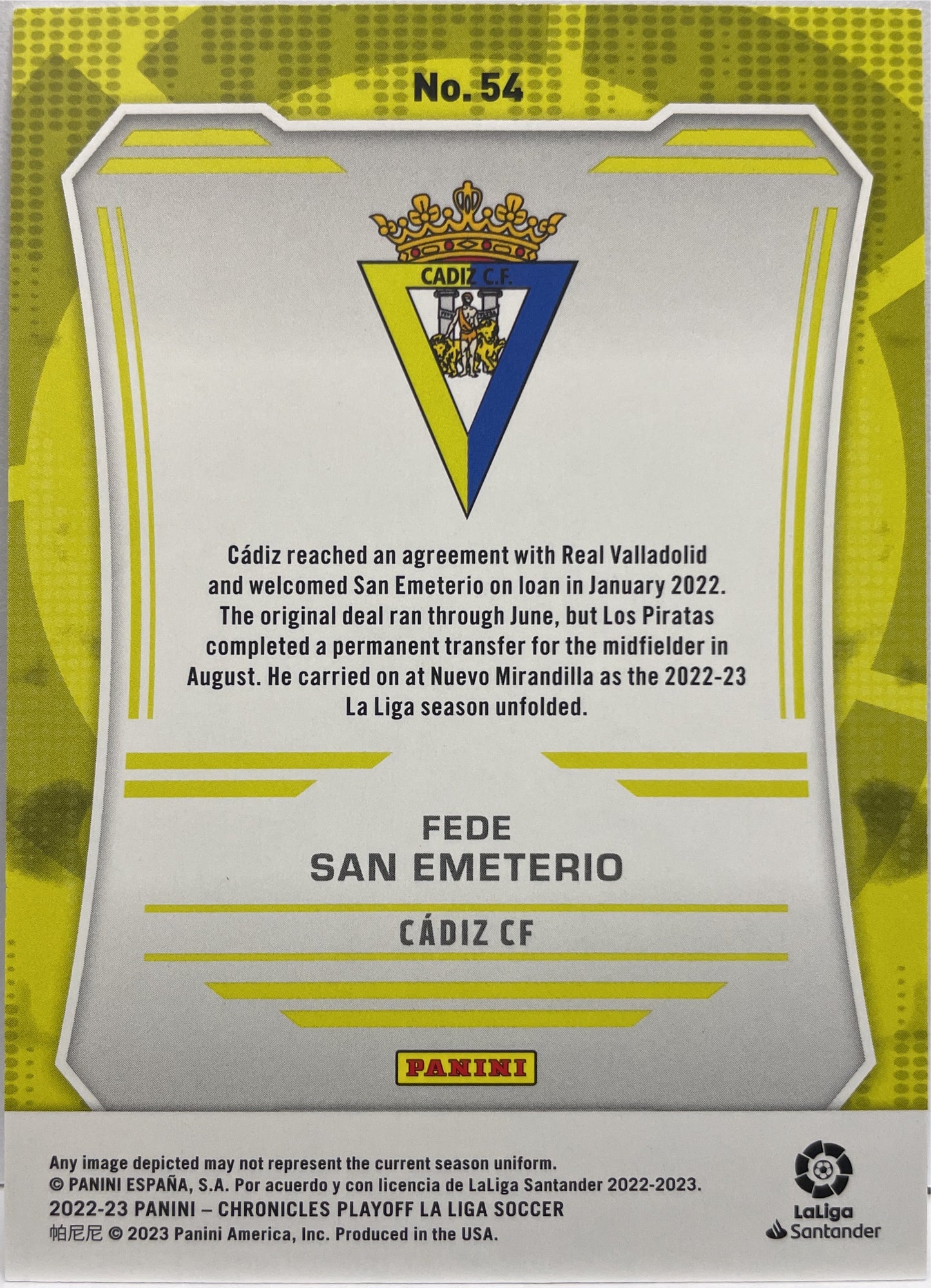 Fede San Emeterio 3/23 Playoff Cracked Ice Chronicles 2022/23
