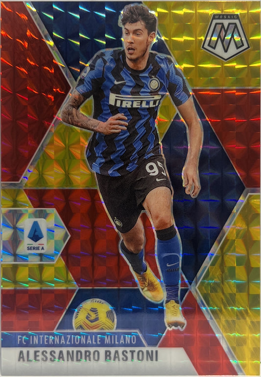 Alessandro Bastoni 88/99 Red & Gold Mosaic Serie A 2020/21