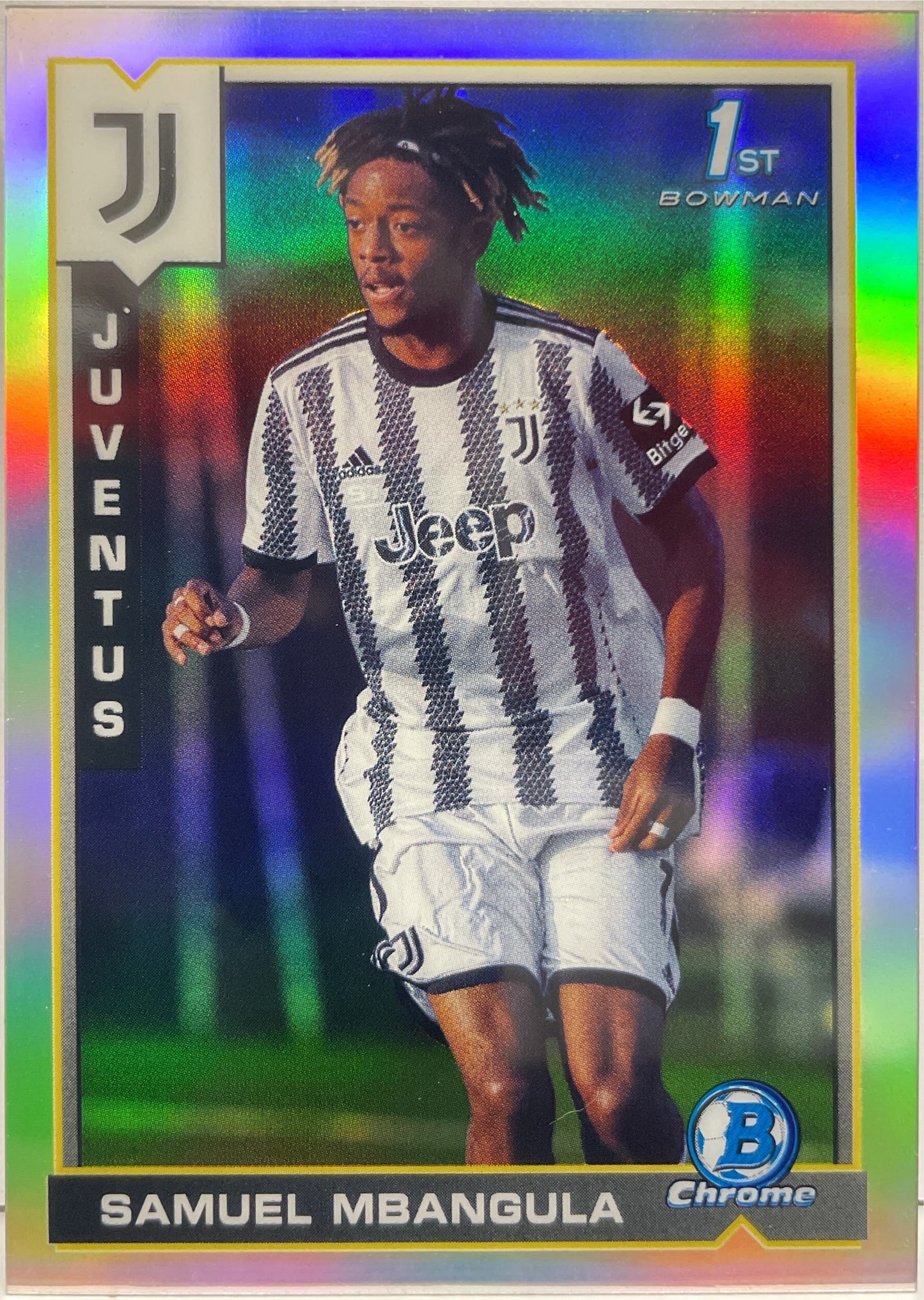 Samuel Mbangula Refractor 1ST Bowman Topps Chrome Juventus 2022/23