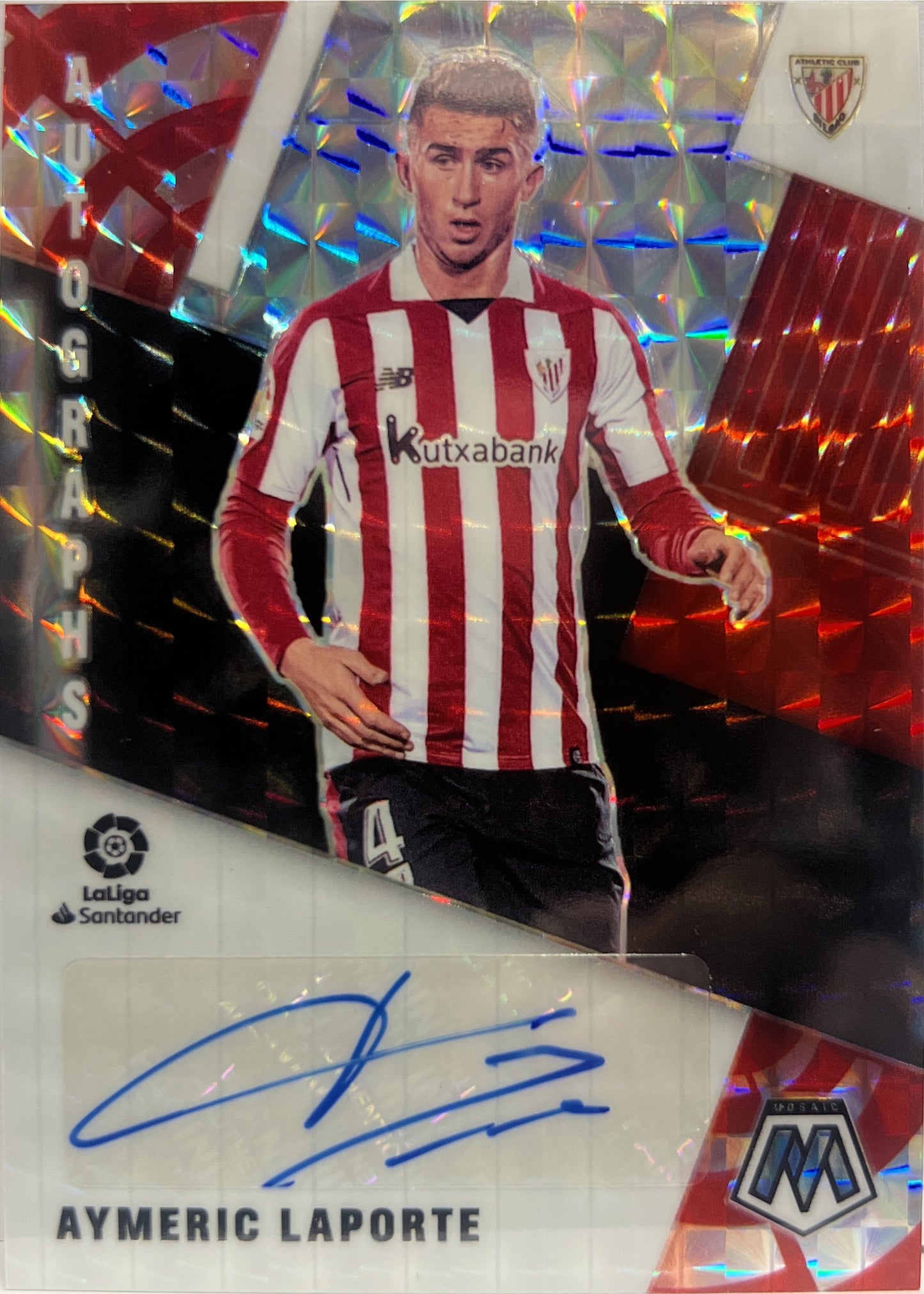 Aymeric Laporte Autograph Mosaic La Liga 2020/21