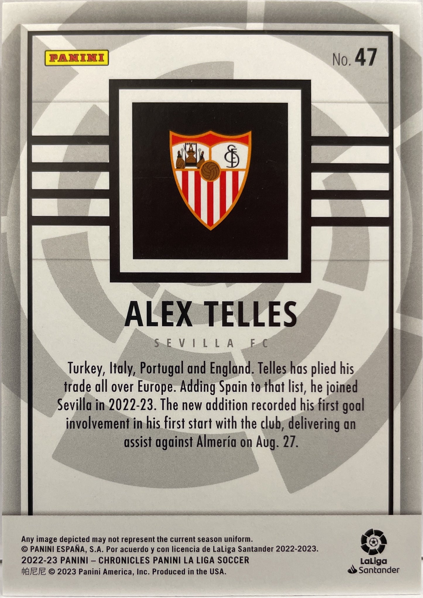 Alex Telles 12/16 Panini Chronicles 2022/23