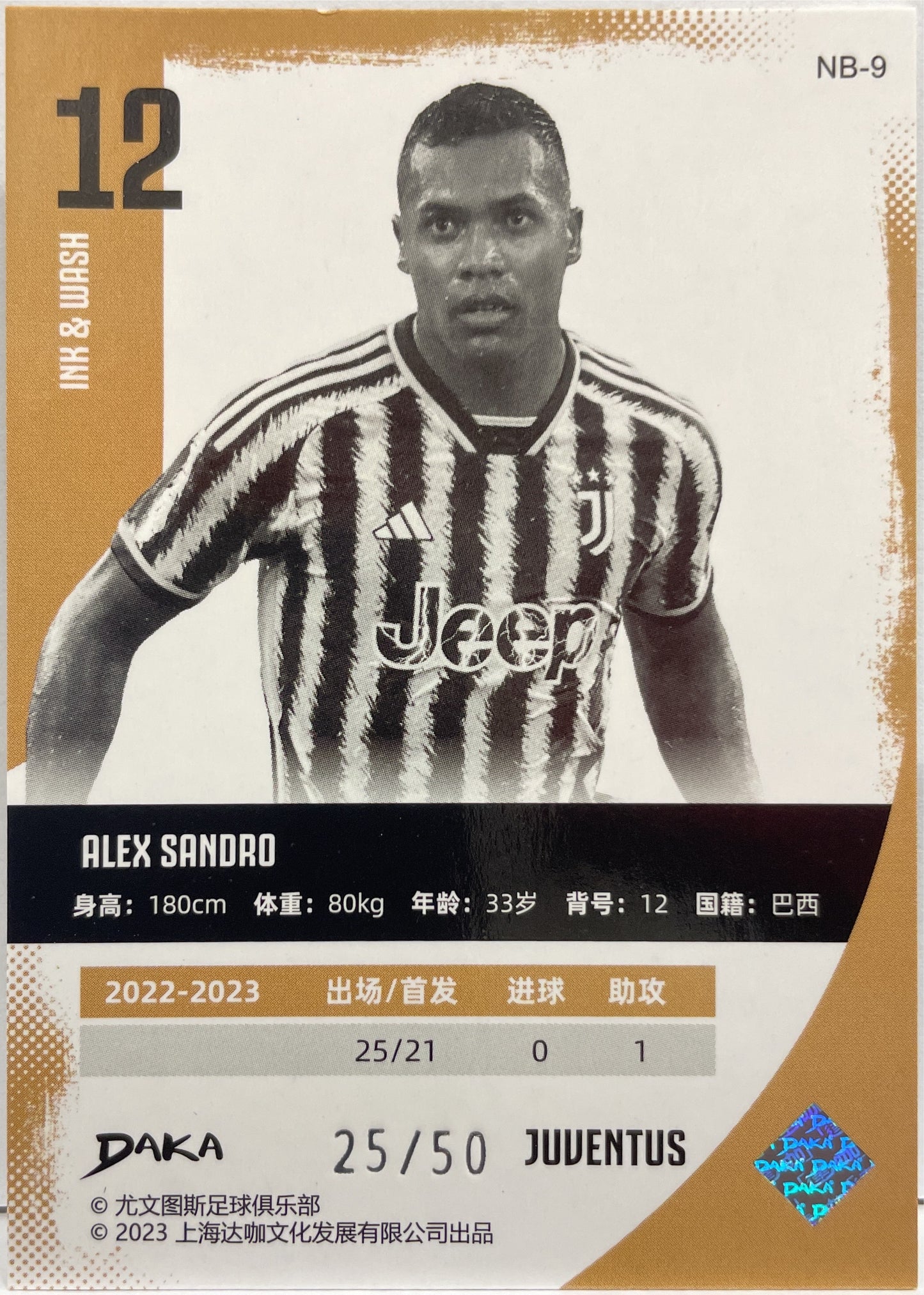 Alex Sandro 25/50 Daka Juventus 2023/24