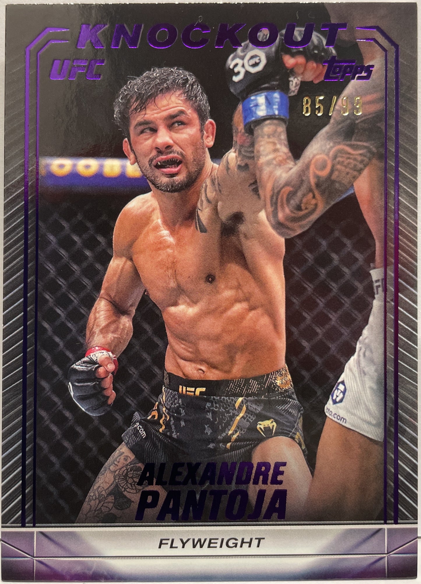 Alexandre Pantoja 85/99 Purple Topps Knockout UFC 2024