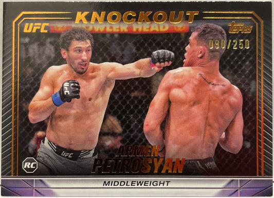 Armen Petrosyan 90/250 Rookie Bronze Topps Knockout UFC 2024
