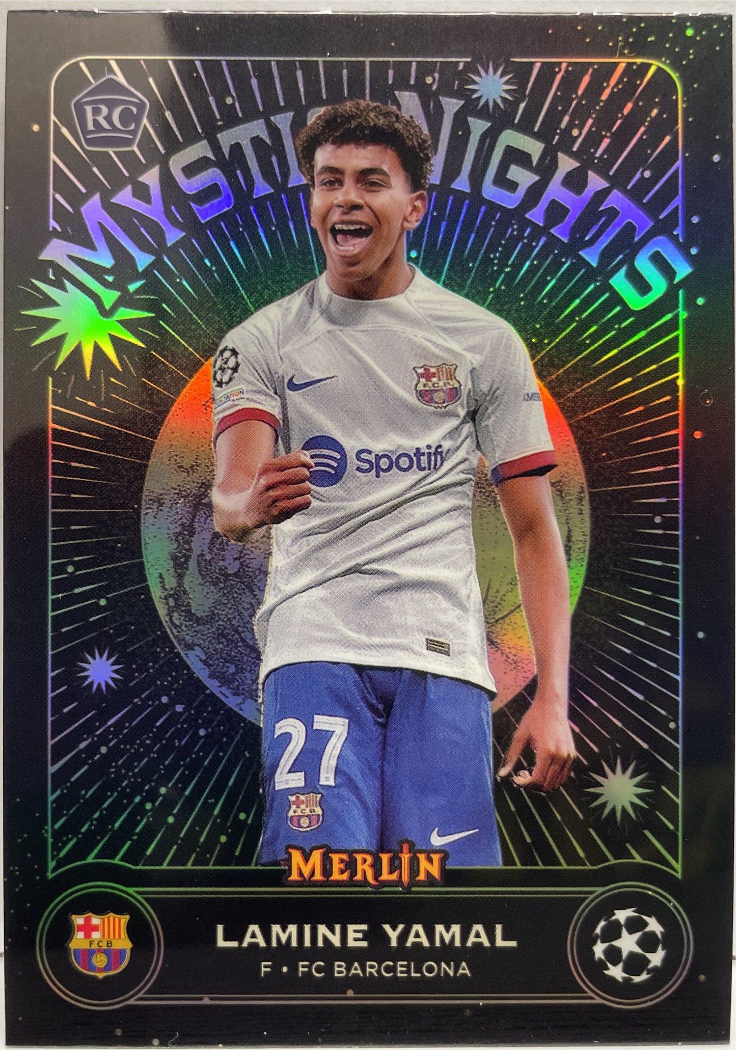 Lamine Yamal Rookie Mystic Nights Topps Chrome Merlin 2023/24
