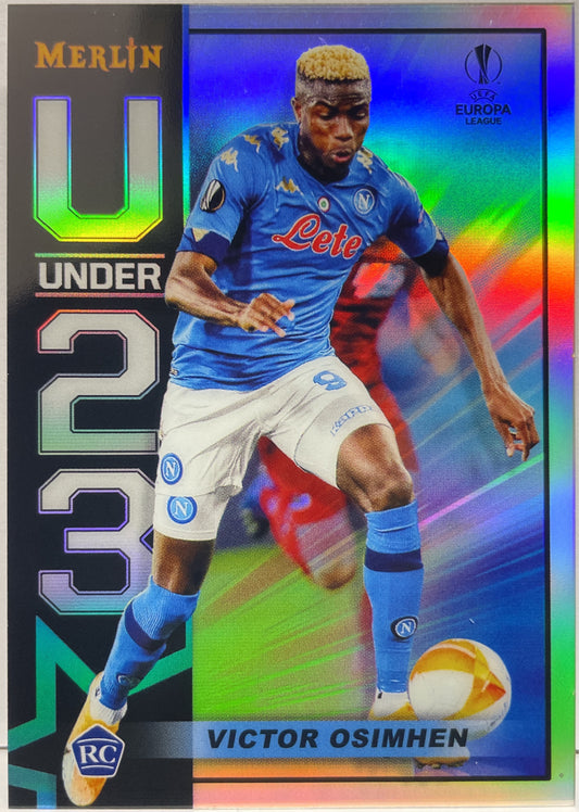 Victor Osimhen Rookie Under 23 Topps Chrome Merlin 2020/21