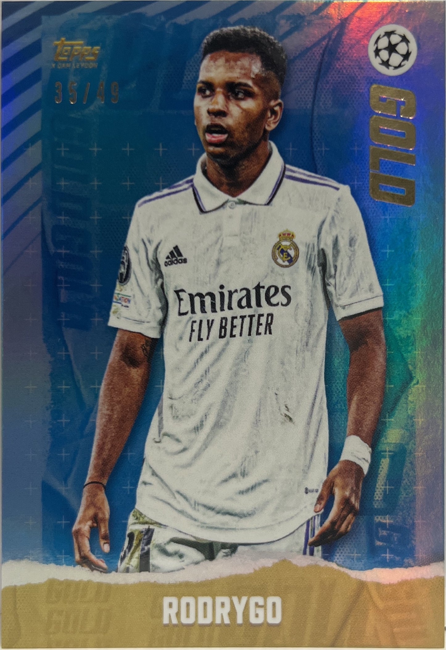 Rodrygo 35/49 Topps Gold 2022/23