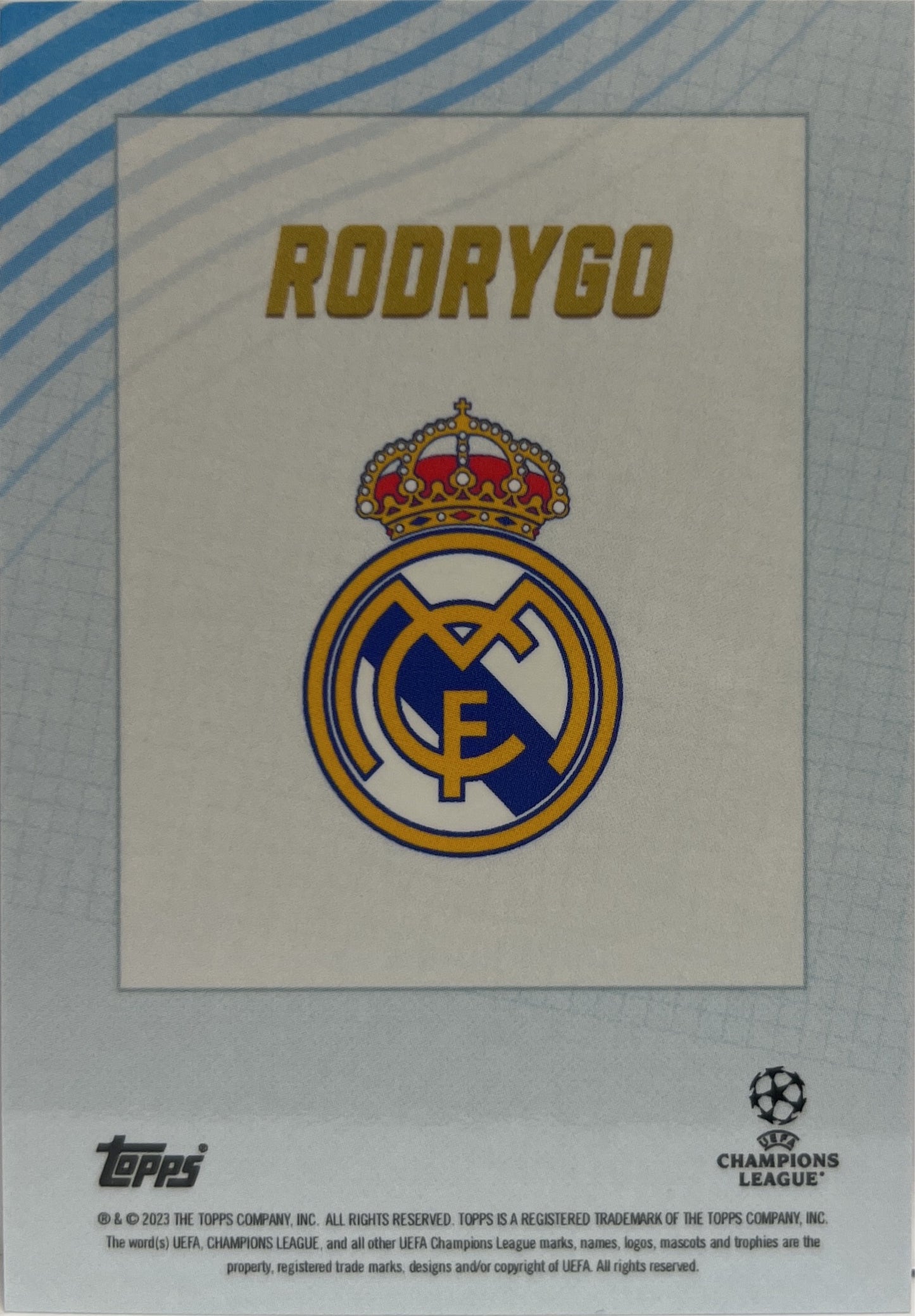 Rodrygo 35/49 Topps Gold 2022/23