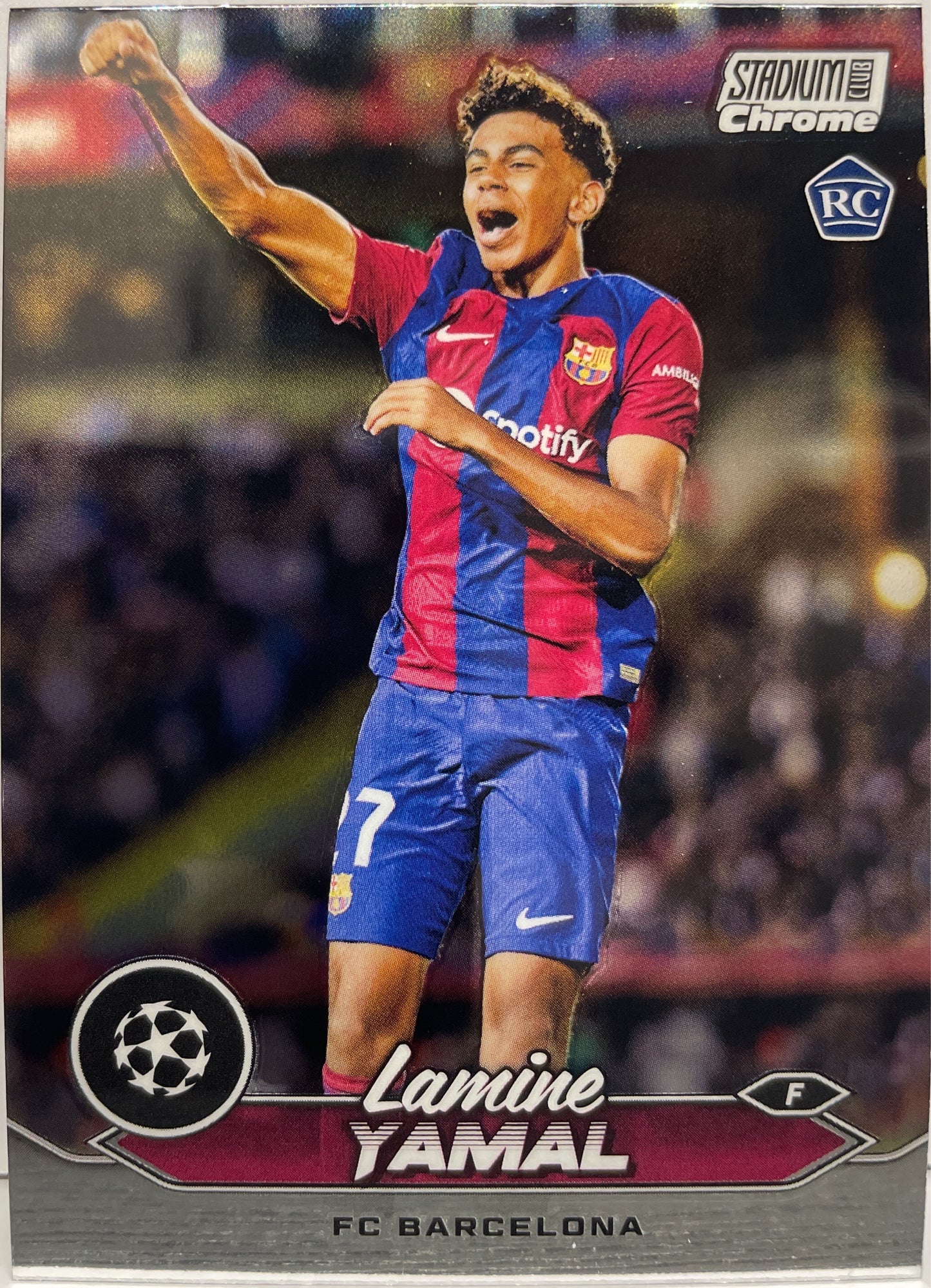 Lamine Yamal Rookie Topps Chrome Stadium Club 2023/24