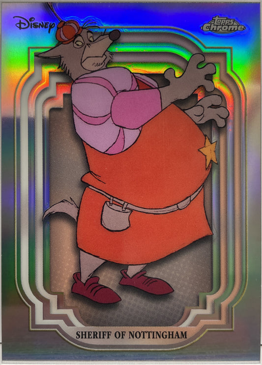 Sheriff Of Nottingham Refractor Topps Chrome Disney 2024