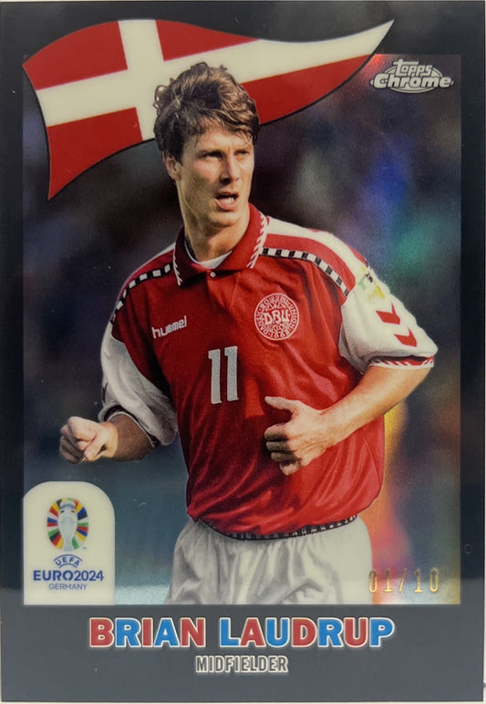 Bian Laudrup 1/10 1960 Black Topps Chrome Euro 2024