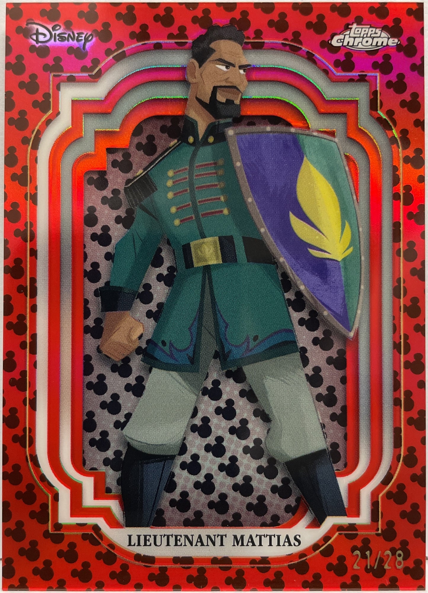Lieutenant Mattias 21/28 Red & Black Topps Chrome Disney 2024
