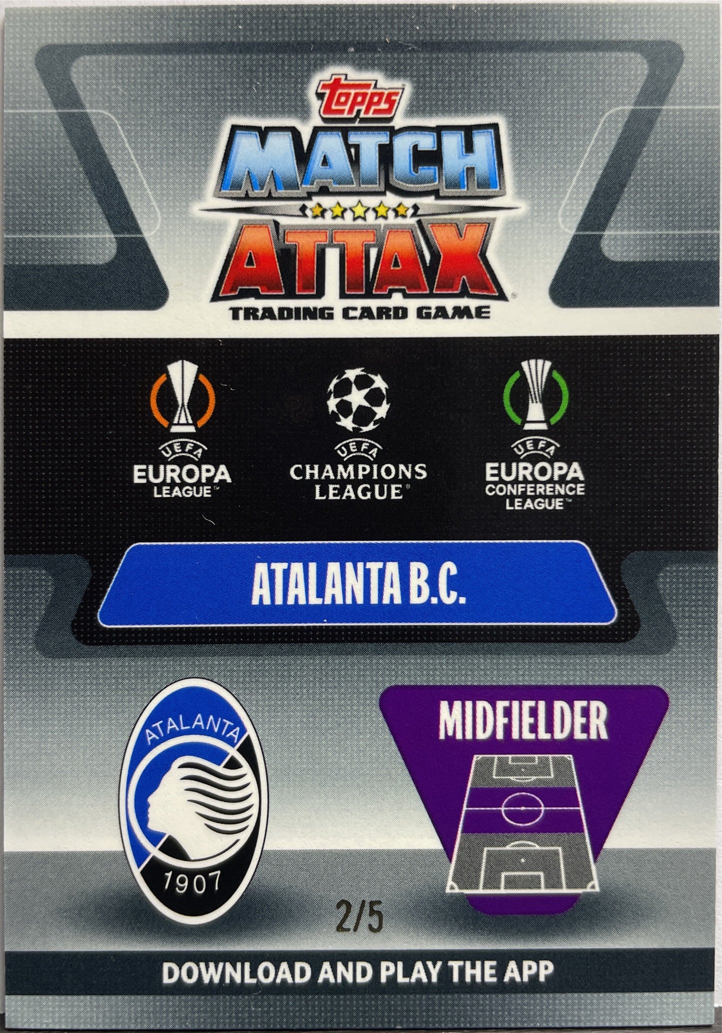 Marten De Roon 2/5 Match Attax 2020/21