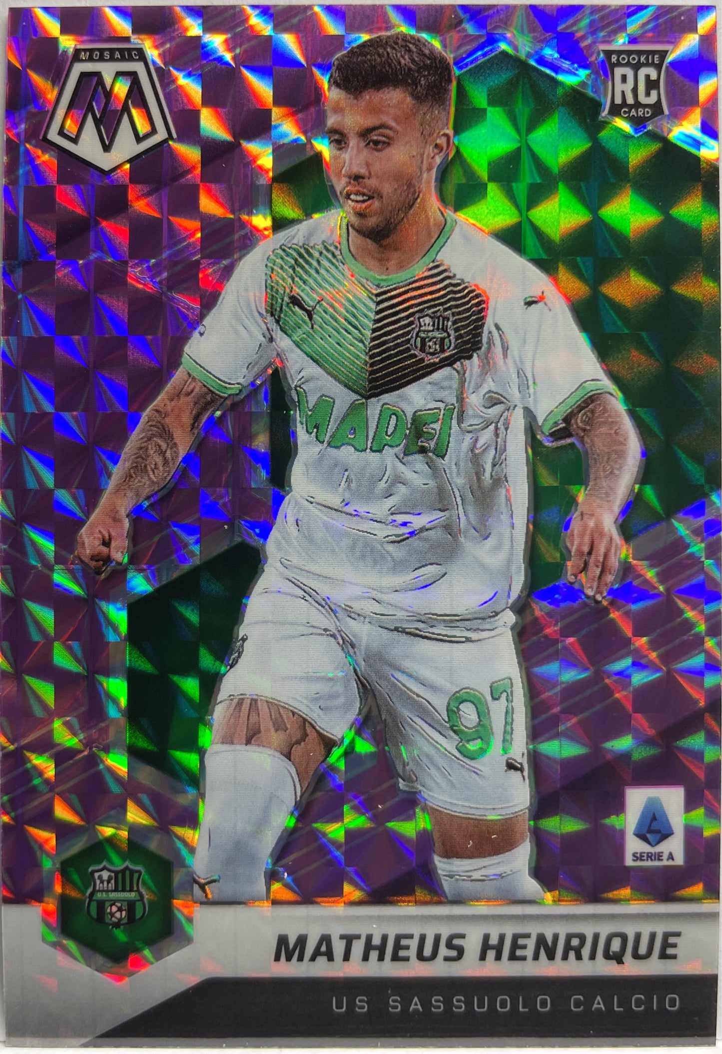 Mattheus Henrique 13/49 Rookie Purple Mosaic Serie A 2021/22