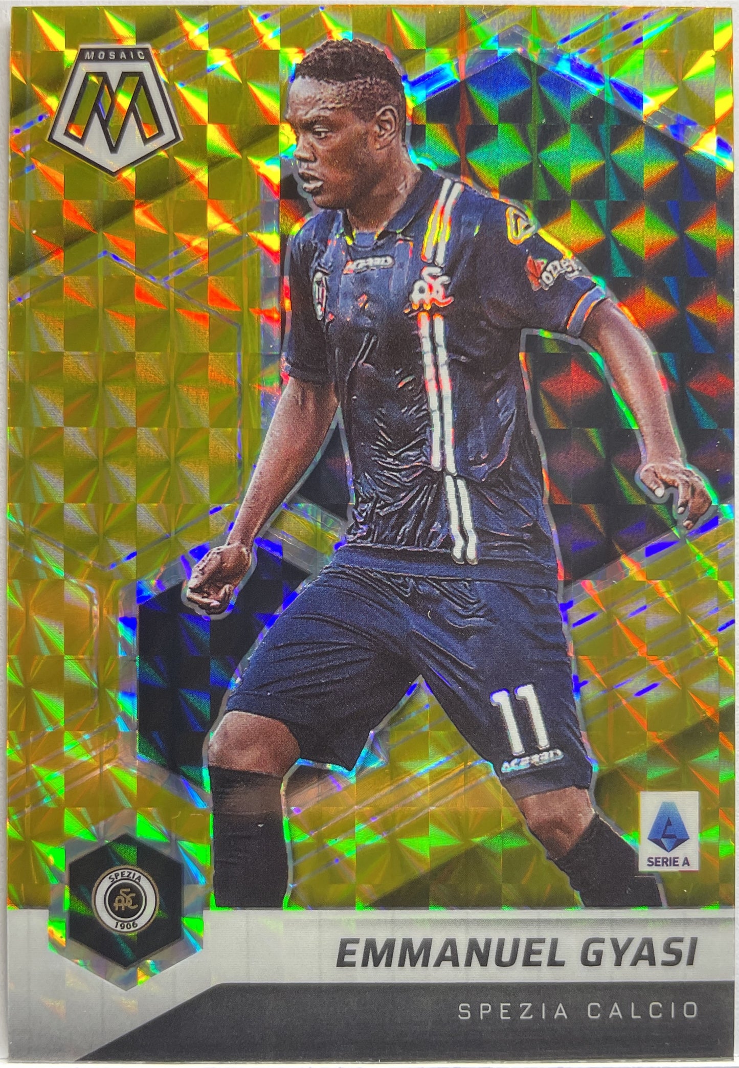 Emmanuel Gyasi 7/10 Gold Mosaic Serie A 2021/22