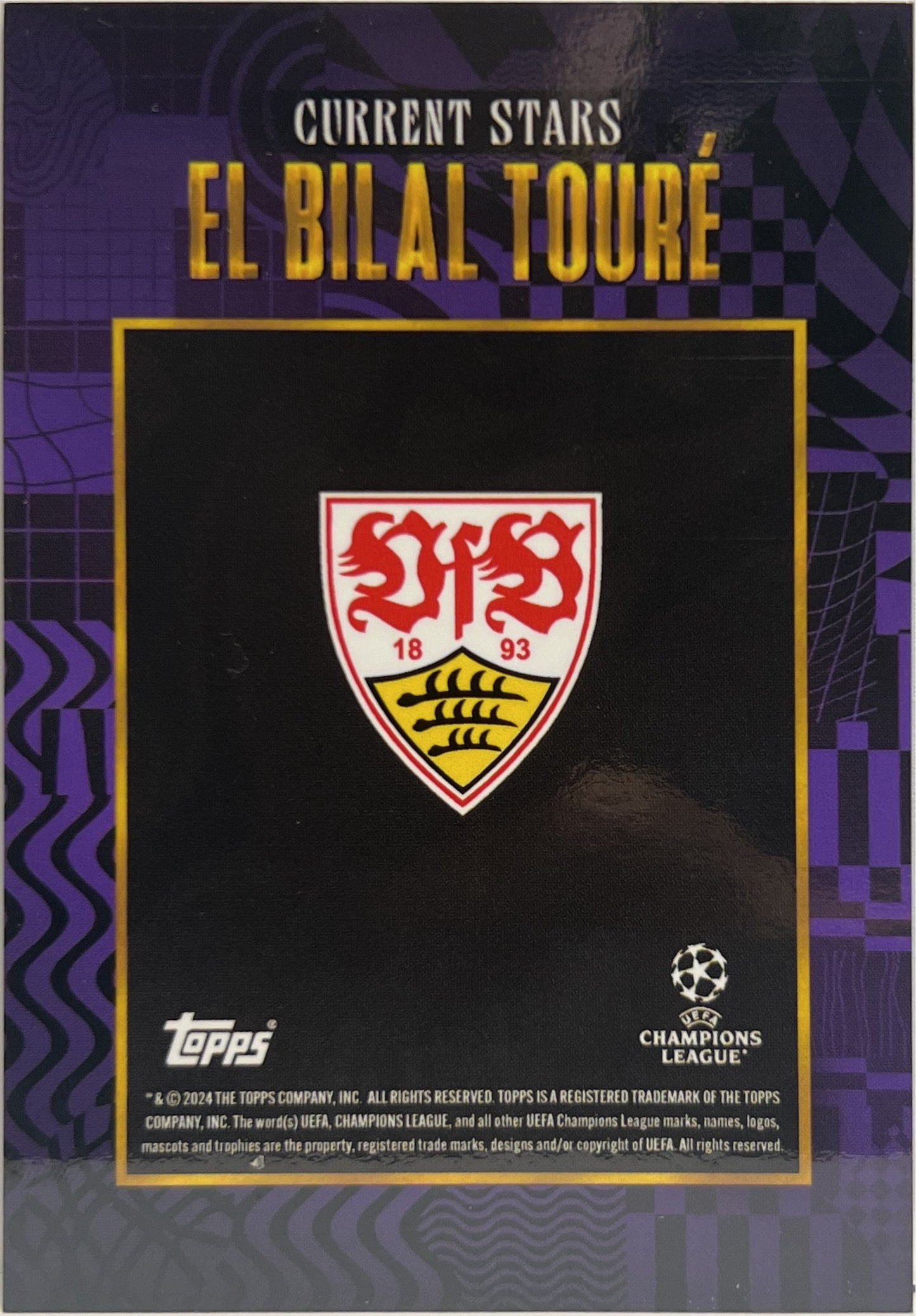 El Bilal Toure 15/25 Topps Gold 2024/25