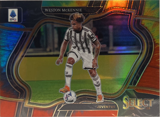Weston McKennie 18/25 Field Level Tye Die Select Select Serie A 2022/23