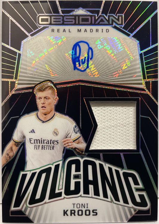 Toni Kroos 2/7 Patch Autograph Volcanic Material Signatures Obsidian 2023/24