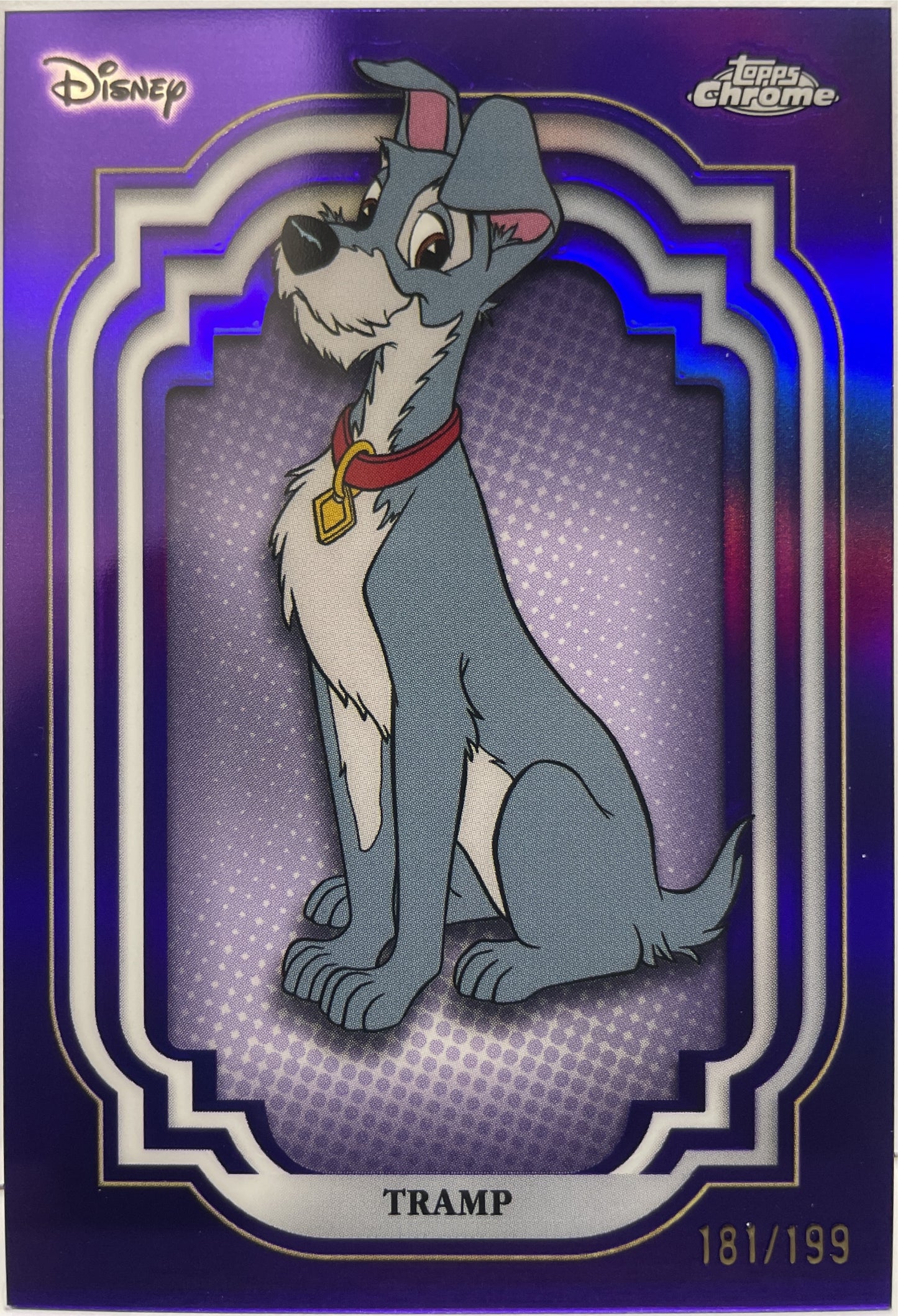 Tramp 181/199 Purple Topps Chrome Disney 2024