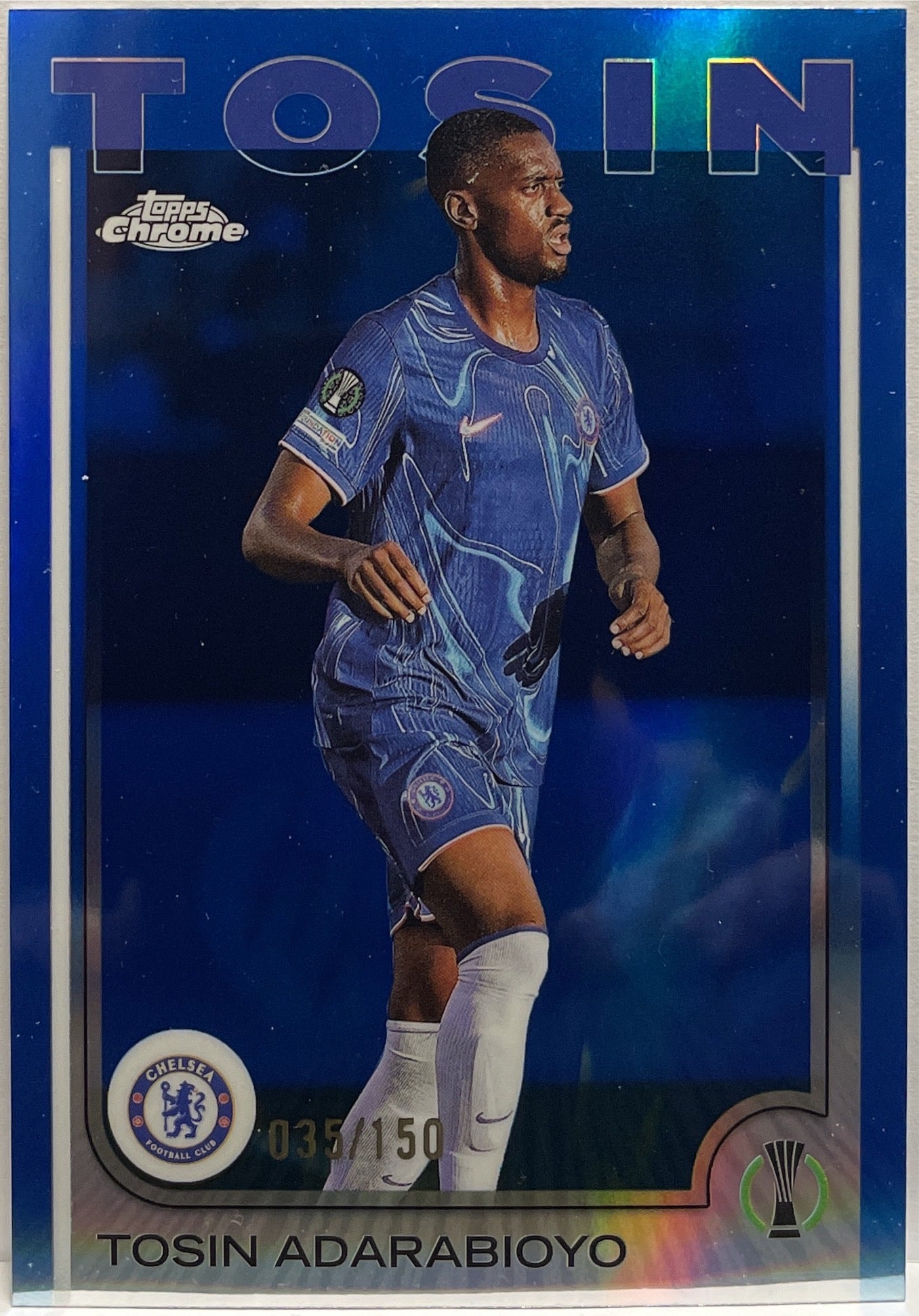 Tosin Adarabioyo 35/150 Blue Topps Chrome UCC 2024/25