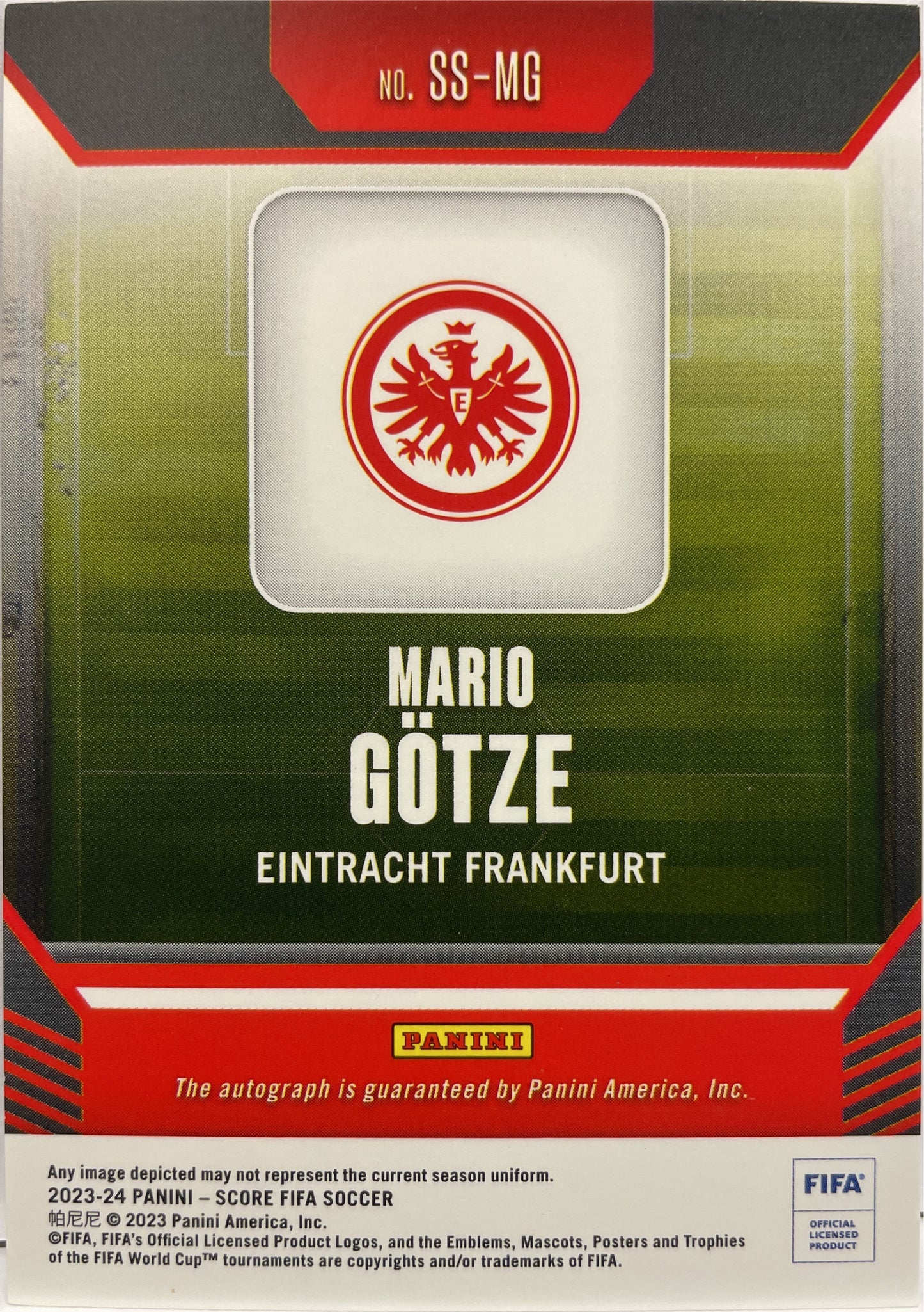 Mario Gotze 6/199 Autograph Score Fifa 2023/24