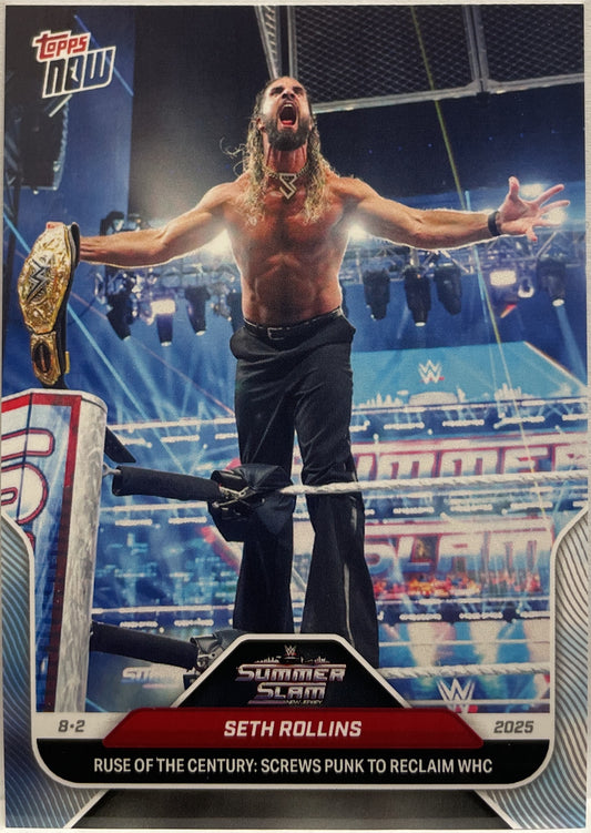Seth Rollins Ruse Of The Century #84 Topps Now WWE 2025