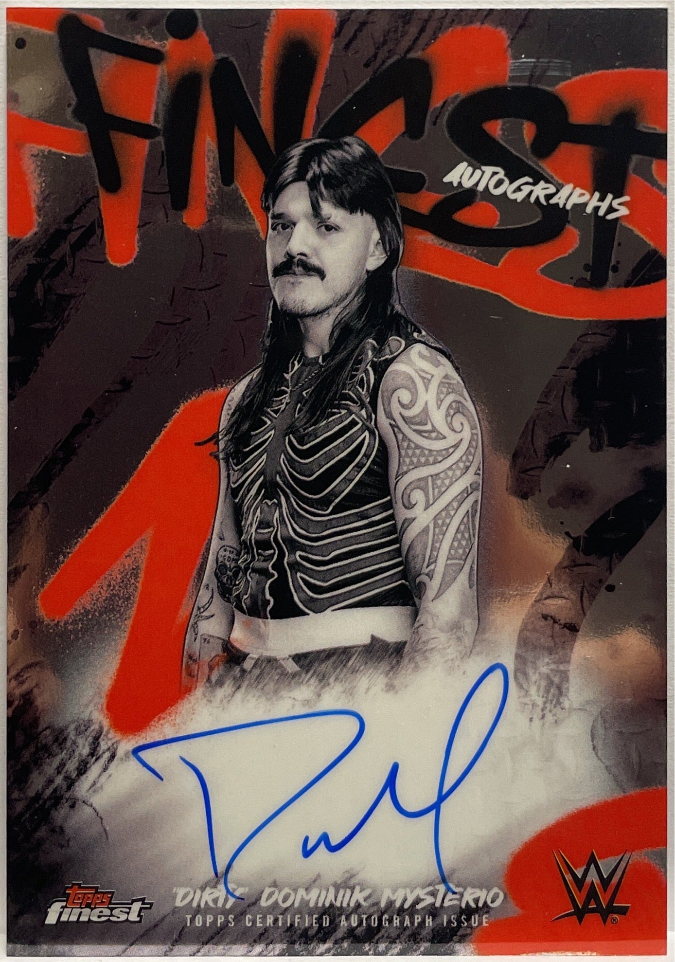 Dirty Dominik Mysterio Autograph On Card Topps Finest WWE 2025