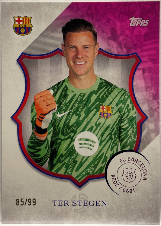Ter Stegen 85/99 Pink Topps Barcelona 125 2024/25