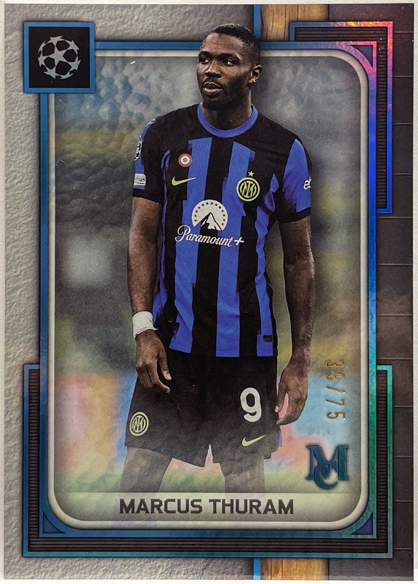 Marcus Thuram 39/75 Aqua Topps Museum 2023/24