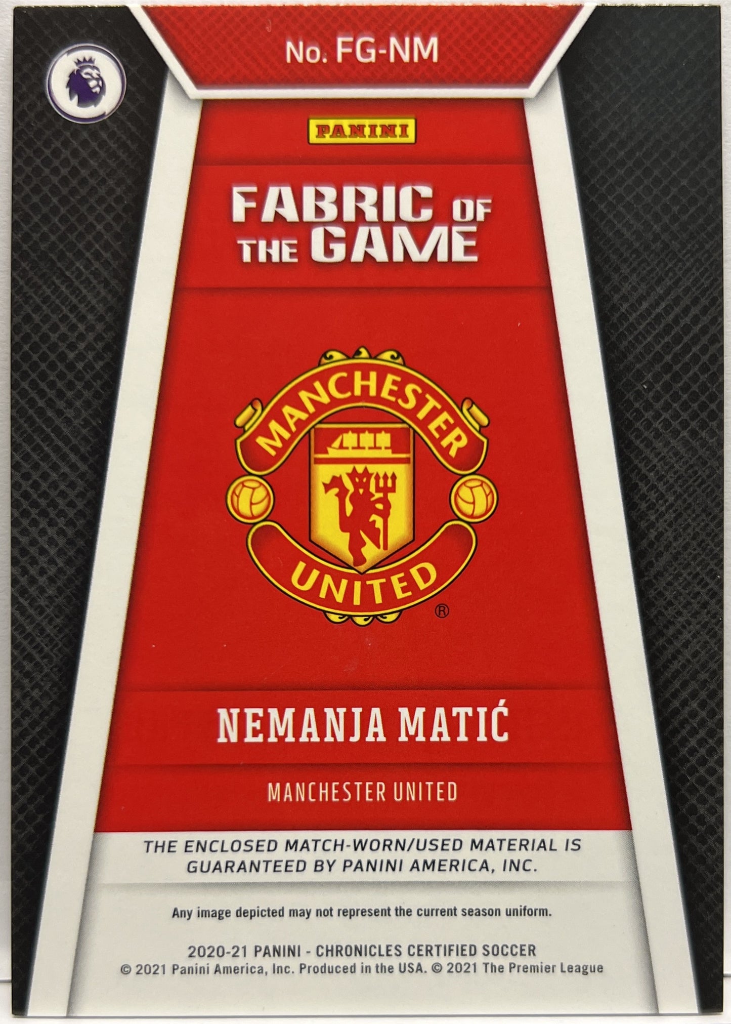 Nemanja Matic 3/25 Patch Fabric Of The Game Chronicles 2020/21