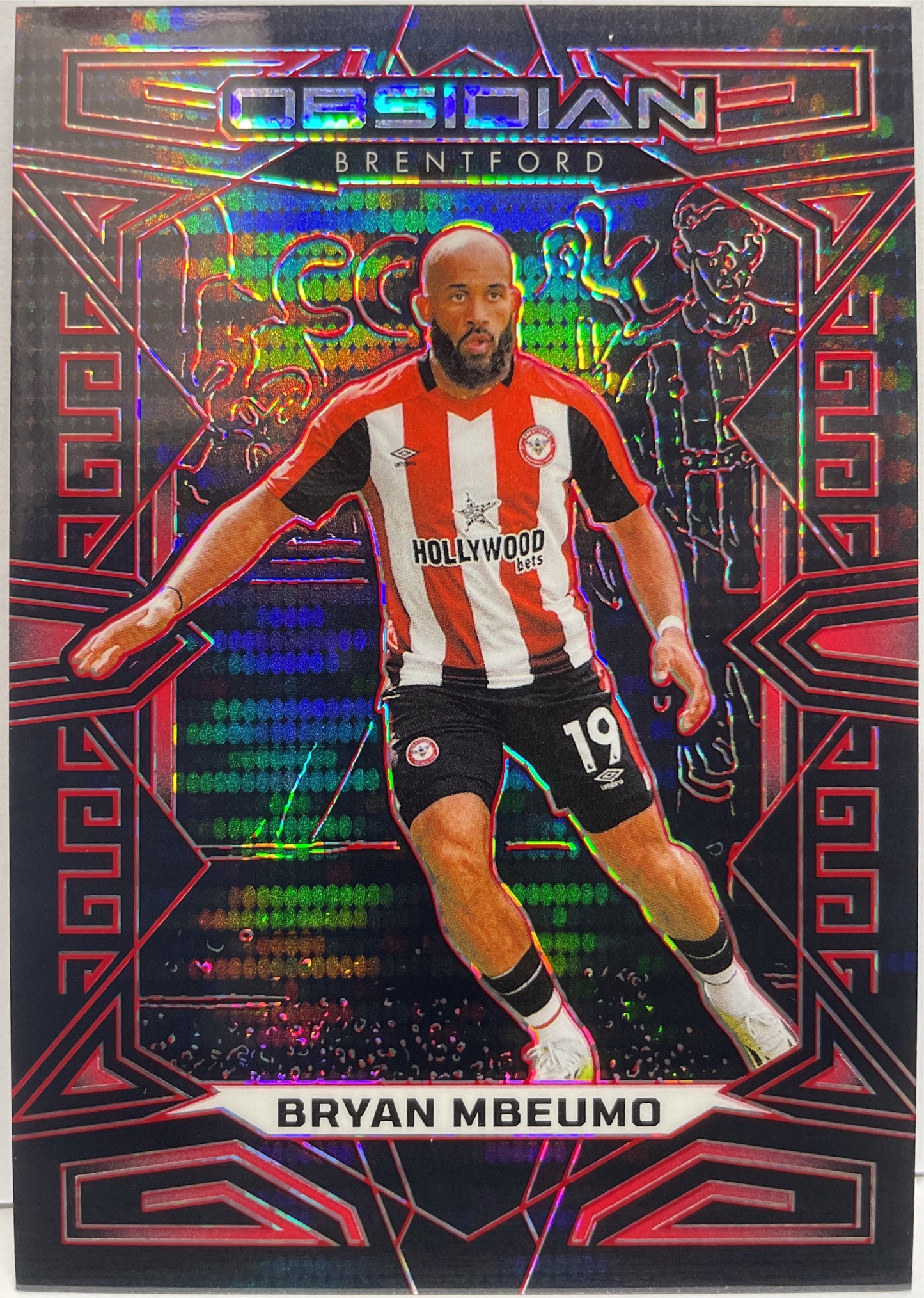 Bryan Mbeumo 39/49 Red Pulsar Electric Etch Obsidian 2023/24