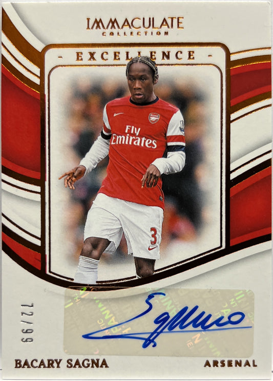 Bacary Sagna 72/99 Autograph  Excellence Immaculate Collection 2023/24