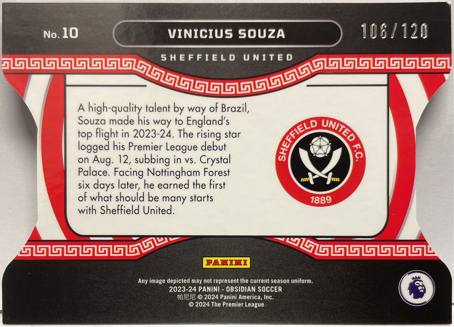 Vinicius Souza 106/120 Tunnel Vision Obsidian 2023/24
