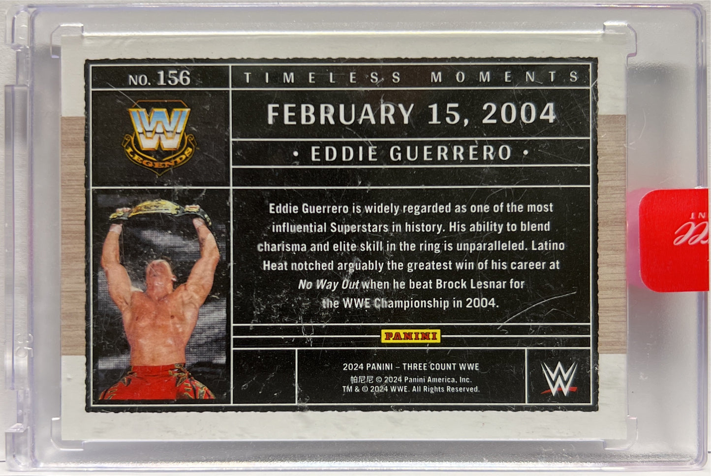 Eddie Guerrero 4/25 Timeless Moments WWE Three Count 2024