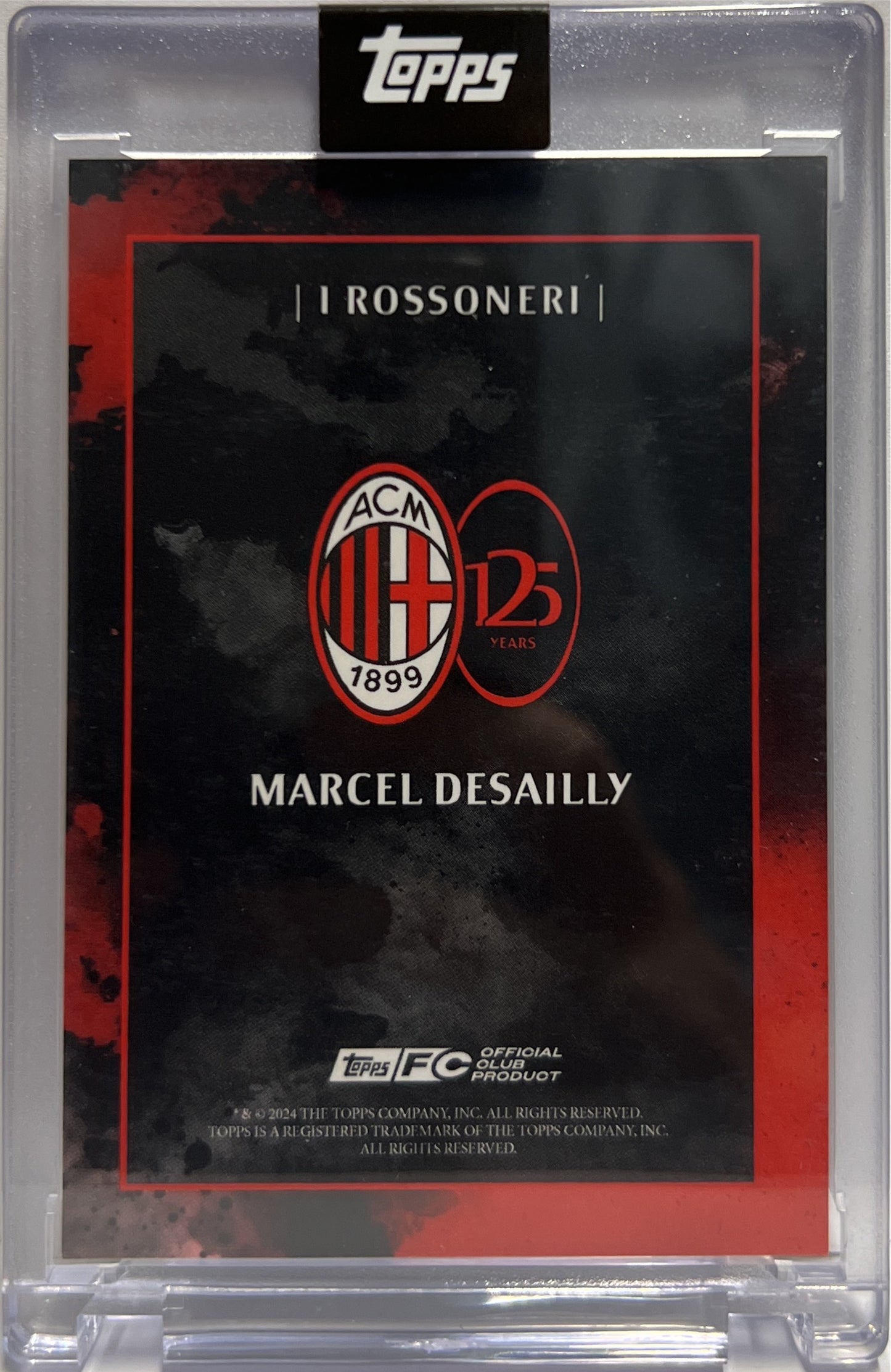 Marcel Desailly 87/99 Autograph I Rossoneri Topps AC Milan 125 Anniversary 2025