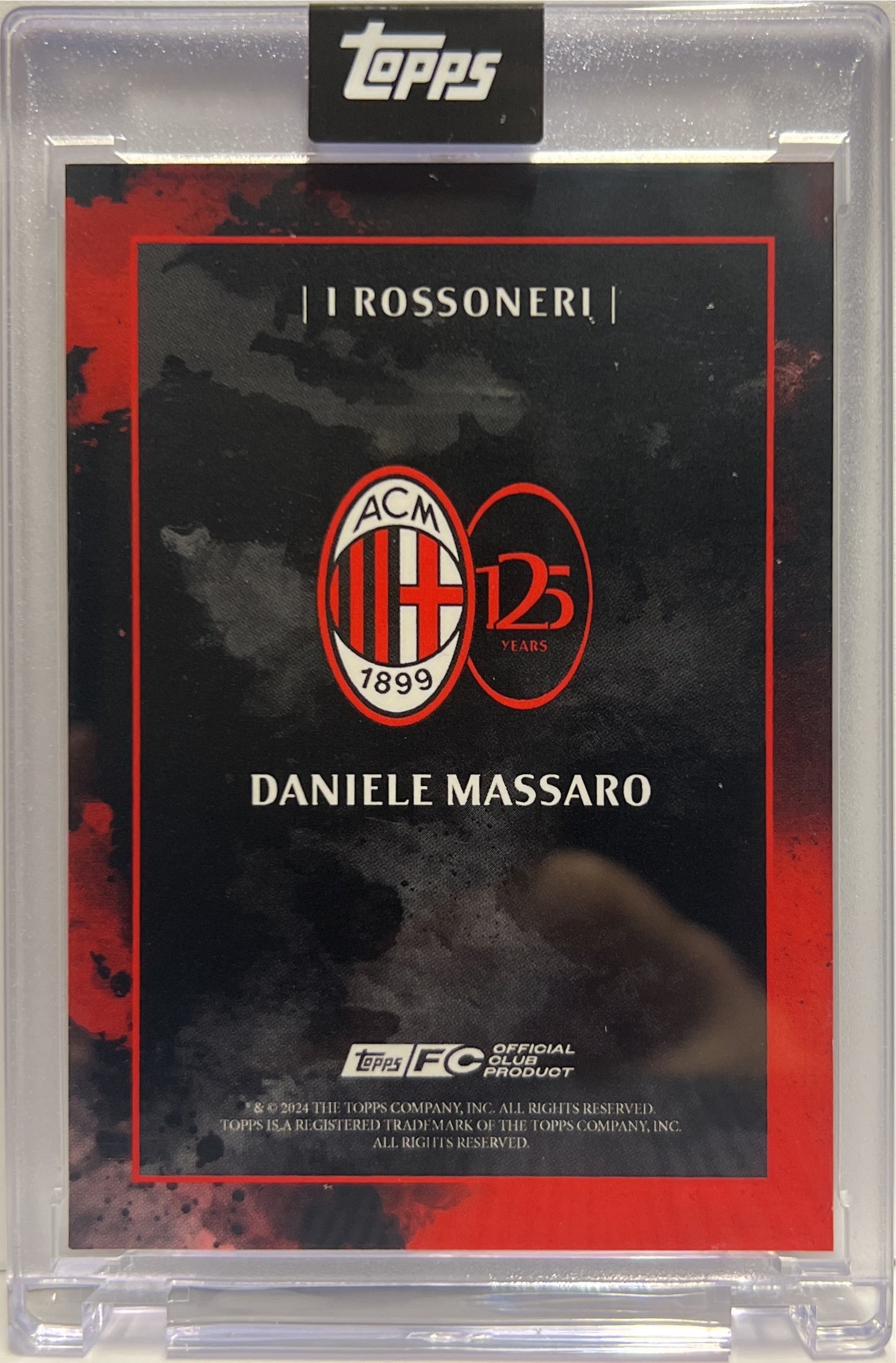 Daniele Massaro 63/99 Autograph I Rossoneri Topps AC Milan 125 Anniversary 2025