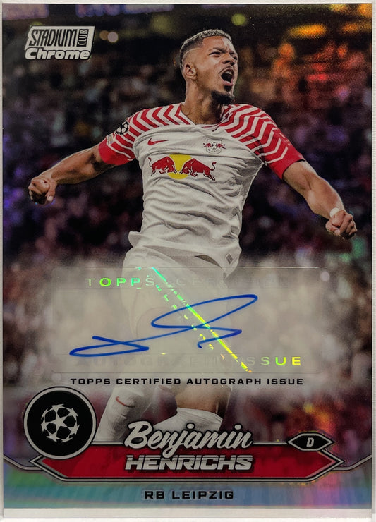 Benjamin Henrichs Autograph Topps Stadium Chrome 2023/24