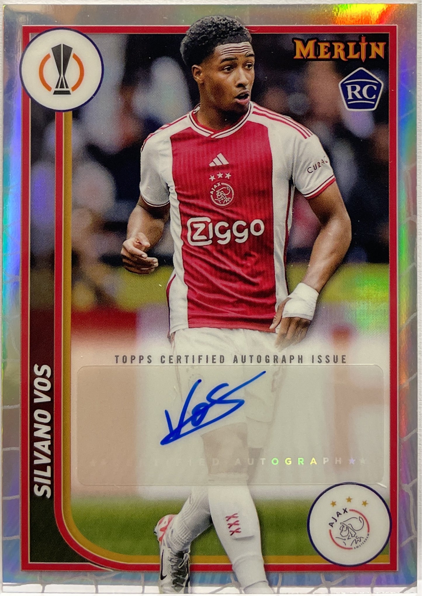 Silvano Vos Rookie Autograph Topps Chrome Merlin 2023/24