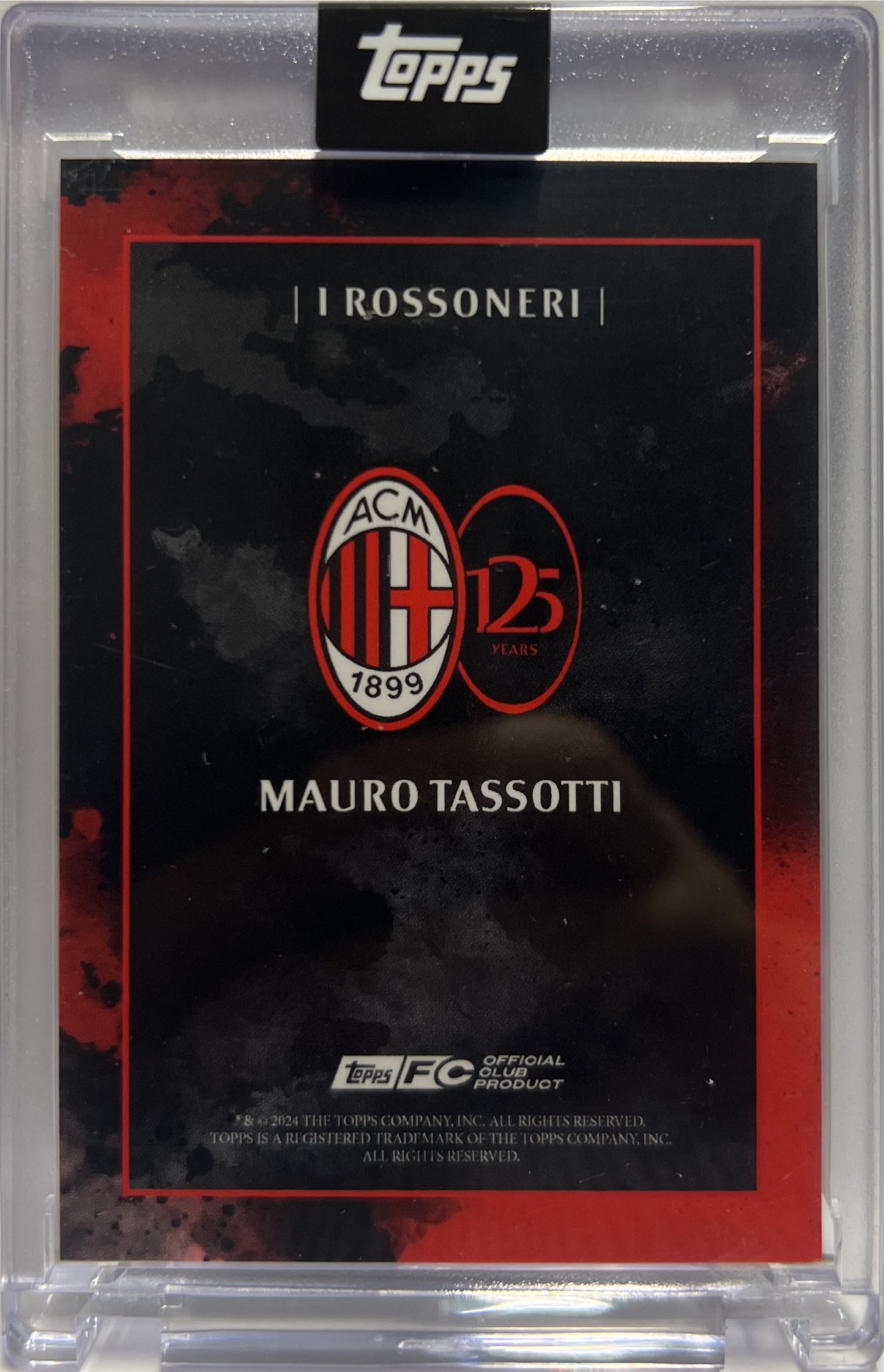 Mauro Tassotti 28/99 Autograph I Rossoneri Topps AC Milan 125 Anniversary 2025