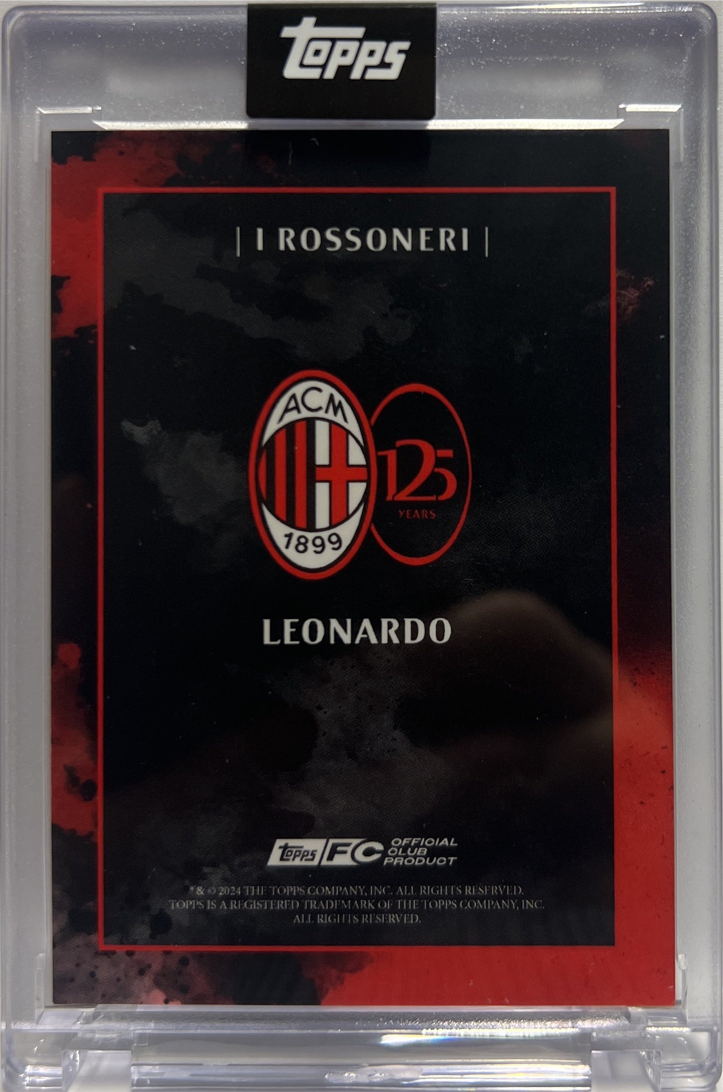 Leonardo 87/99 Autograph I Rossoneri Topps AC Milan 125 Anniversary 2025