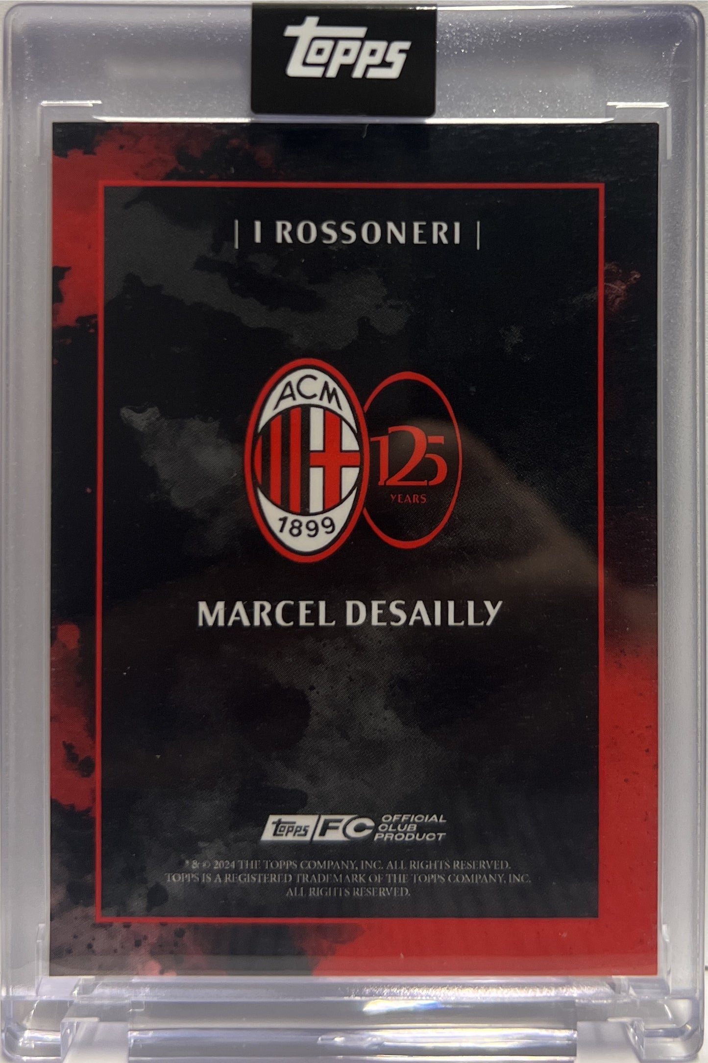 Marcel Desailly 88/99 Autograph I Rossoneri Topps AC Milan 125 Anniversary 2025