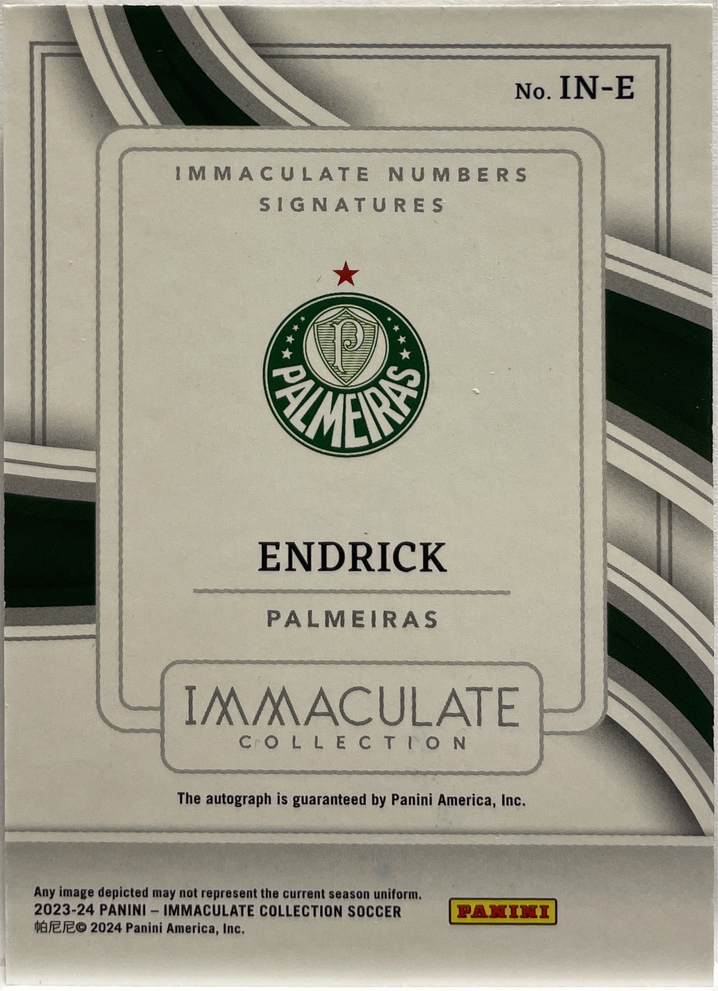 Endrick 89/99 Rookie Autograph Immaculate 2023/24
