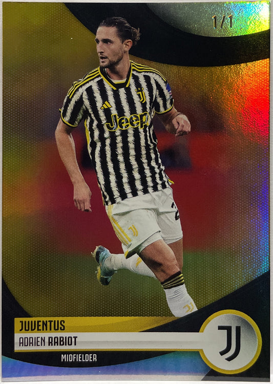 Adrien Rabiot 1/1 One Of One Topps Juventus Team Set 2023/24