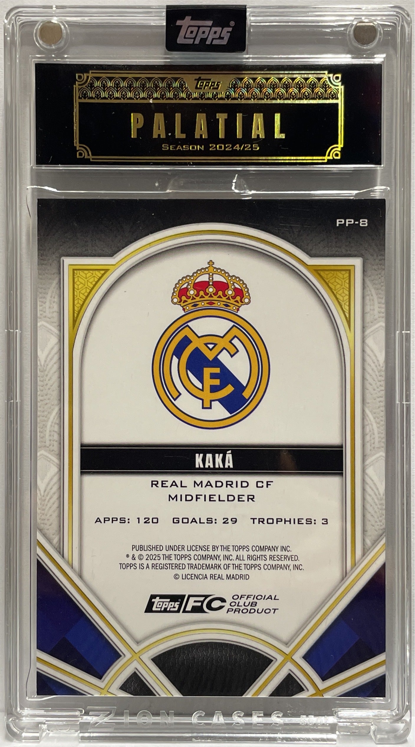 Kaka 2/5 Palatial Pose Topps Palatial Real Madrid 2024/25
