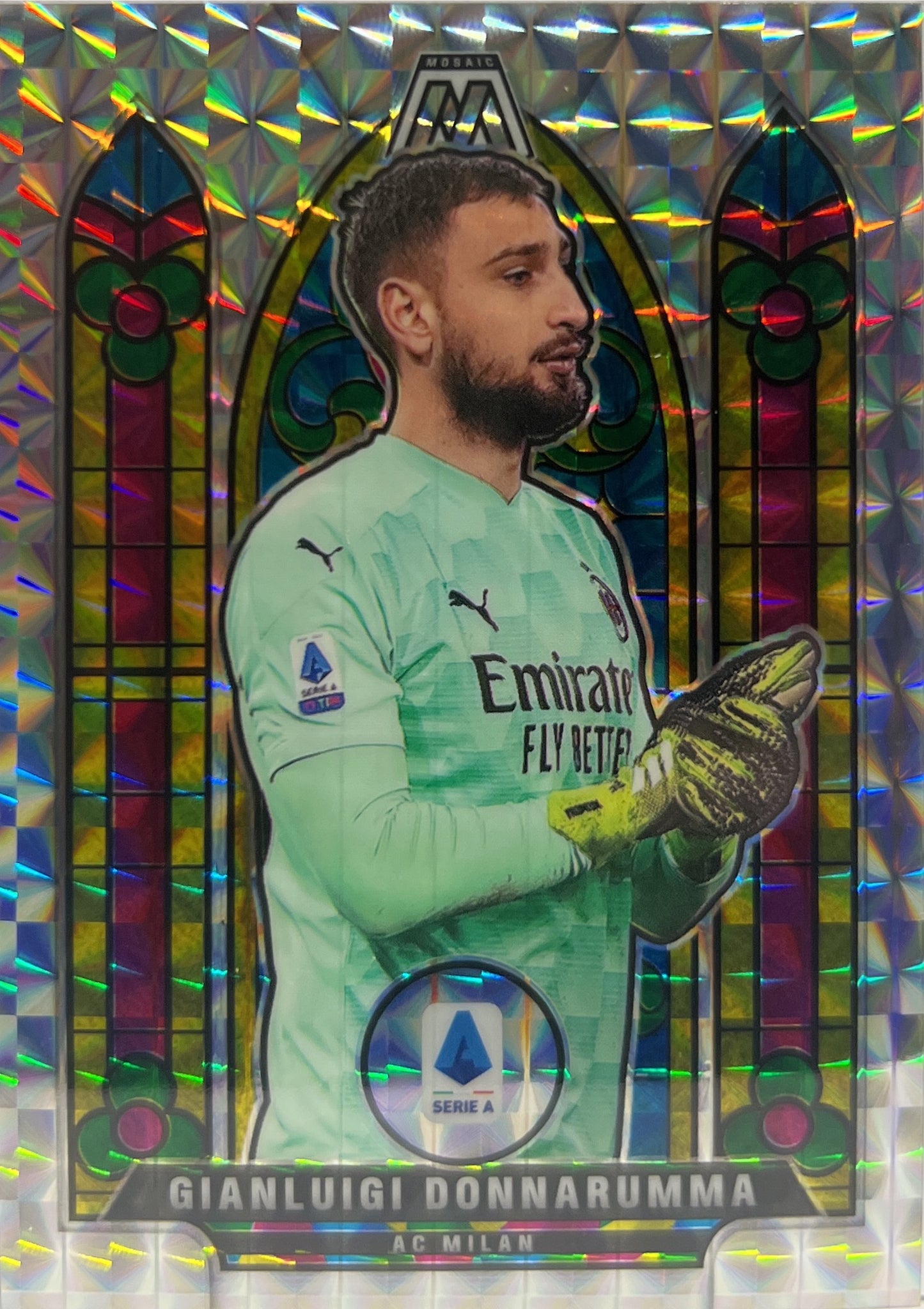 Gianluigi Donnarumma Stained Glass Mosaic Serie A 2020/21