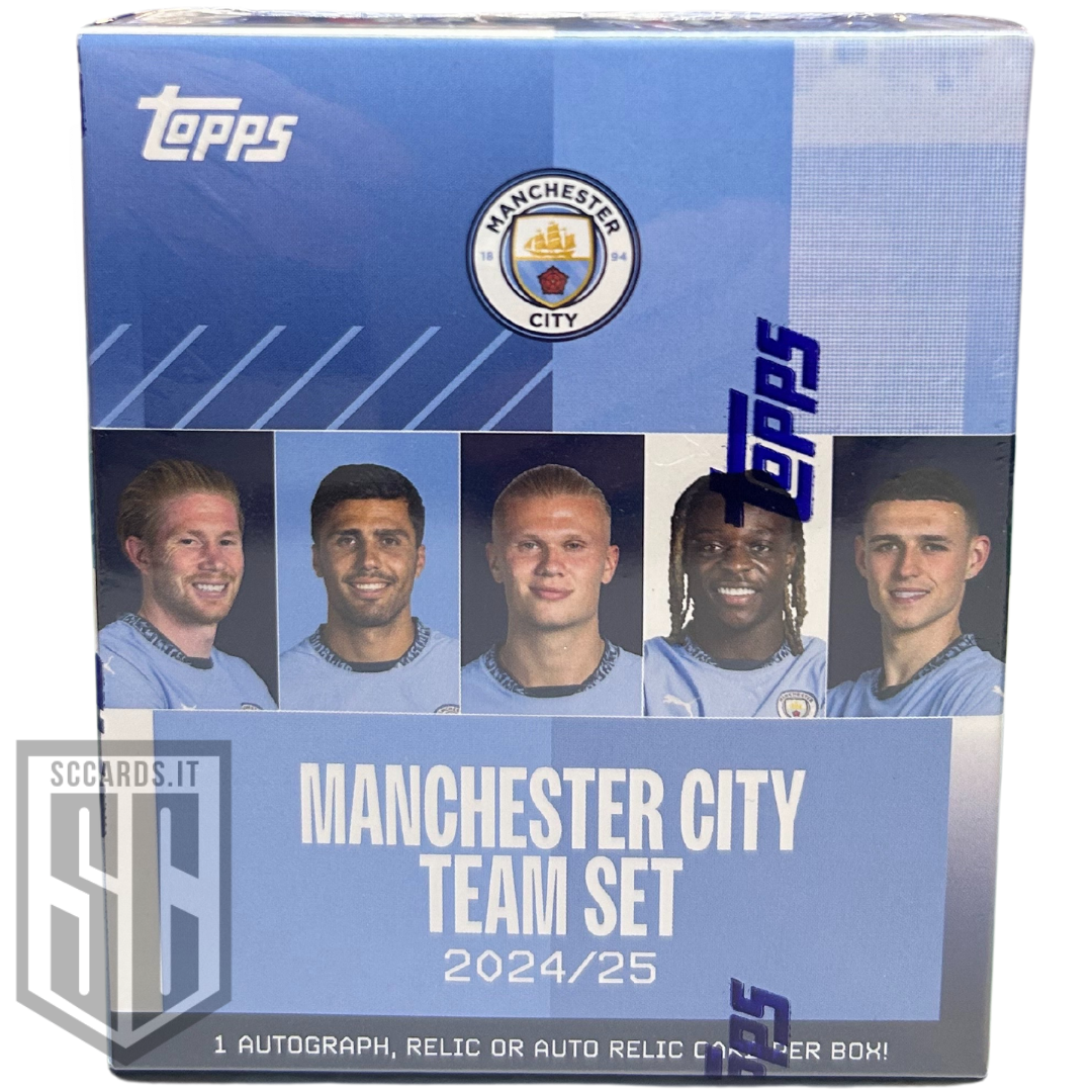 Topps Manchester City Team Set Box 2024/25-LIVE OPENING POSA