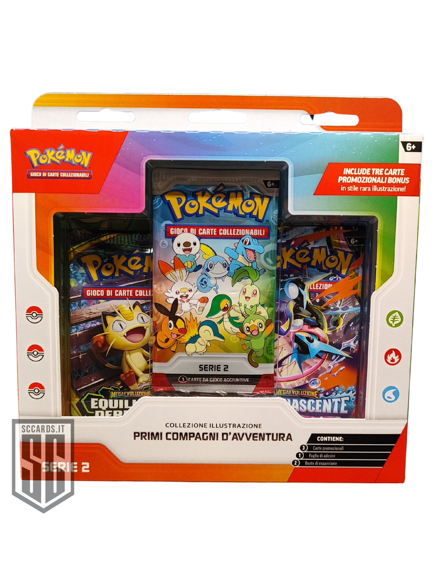 Pokemon Collezione Illustrazione Primi Compagni D'Avventura Serie 2 Box (ITA)